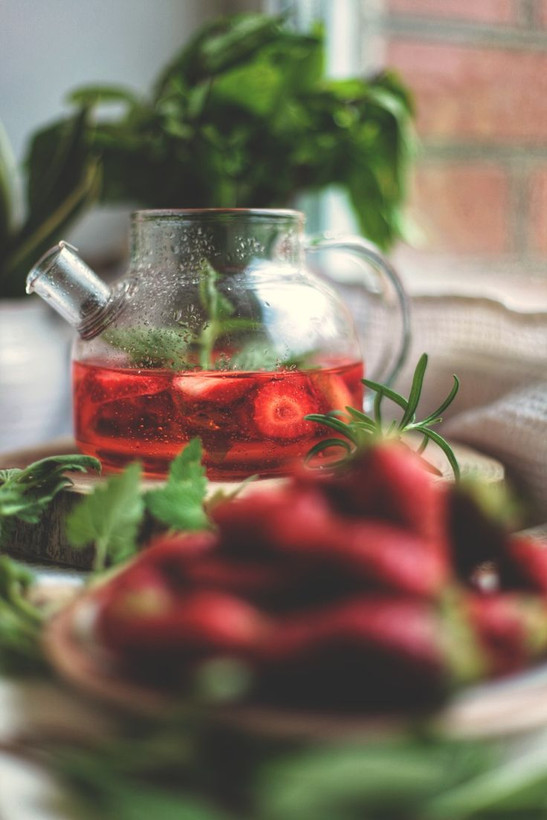 چای توت فرنگی ارگانیک